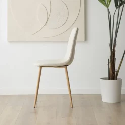 Allende Chaise rembourrée blanche