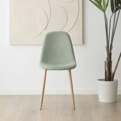 Allende Chaise rembourrée bleu aigue-marine