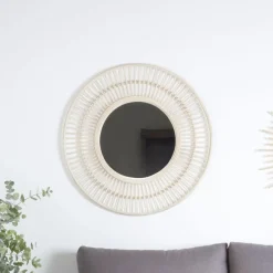 Amares Miroir rotin naturel
