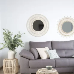 Amares Miroir rotin naturel