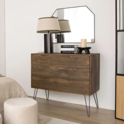 Baltic Commode en bois massif et métal