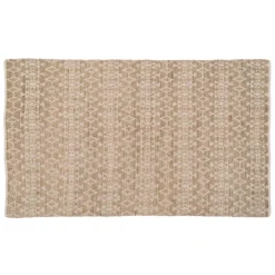 Barka Tapis de salon en jute et coton