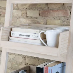 Bassay étagère échelle en bois couleur naturelle