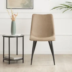 Belmont Chaise rembourrée camel