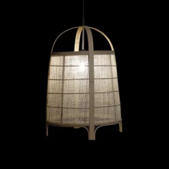 Bety Lustre en bambou lin naturel marron