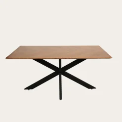 Bridger Mesa de comedor rectangular de madera y metal