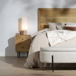 Brisbane Banque décoffrage avec rangement rembourré beige