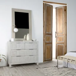 Cuzco Commode en bois massif blanc wild