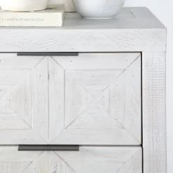 Cuzco Commode en bois massif blanc wild