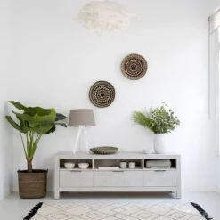 Cuzco Meuble tv en bois massif blanc wild
