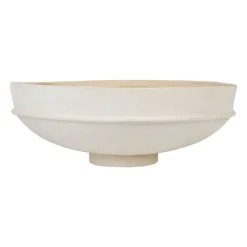 Edoni Bol blanc d40xh14.5cm en papier-m&acirc;ché