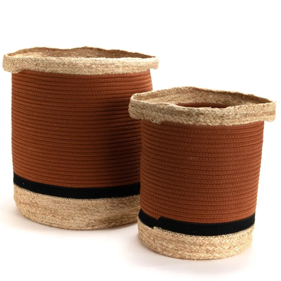 Ensemble De 2 paniers en coton