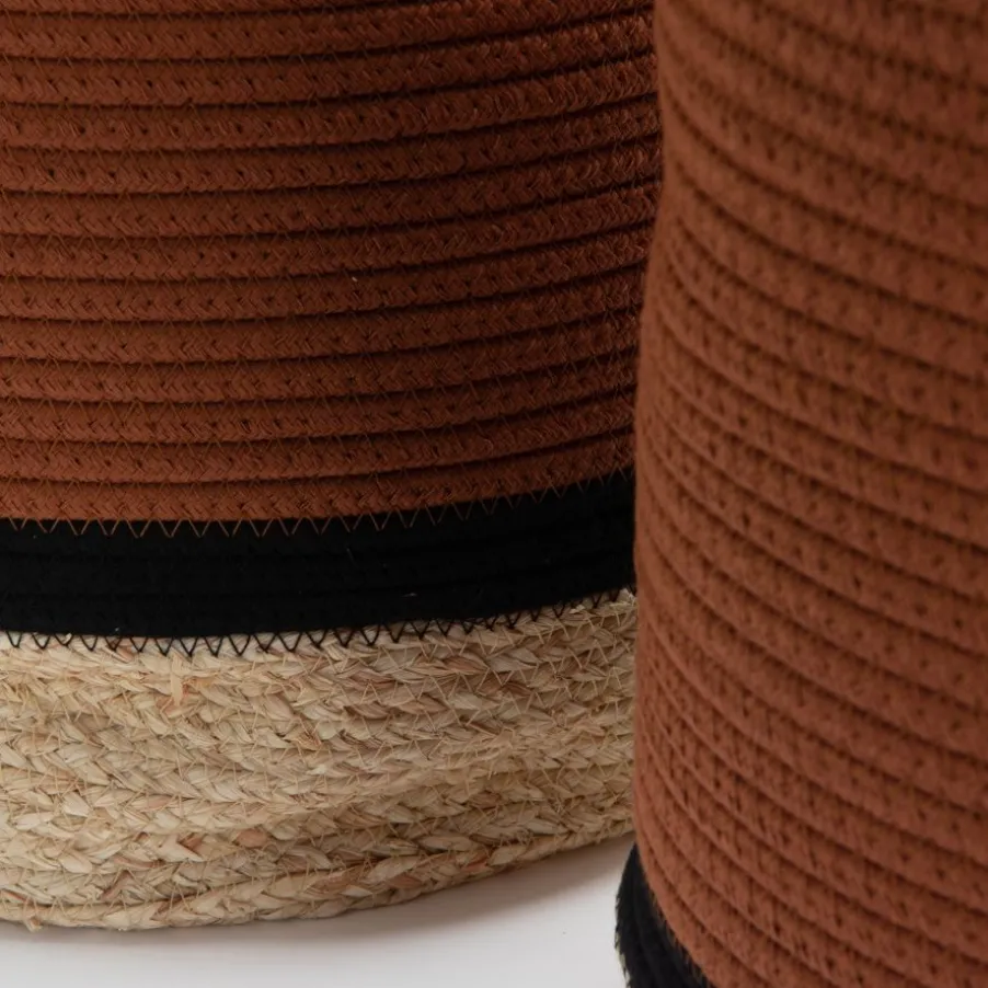 Ensemble De 2 paniers en coton