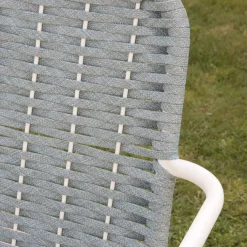 Ensemble Table inset et 6 chaises mink tourmaline/blanc