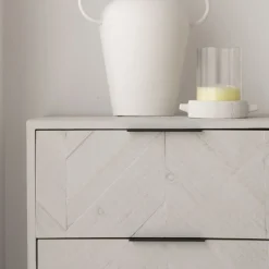Enzo Symphonier en bois massif et métal couleur blanc wild