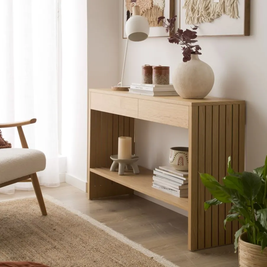 Haiku Meuble d'entrée avec espace de rangement en bois