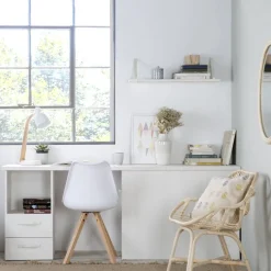 Hansel Bureau avec tiroirs et rangement