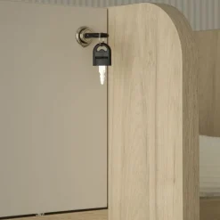 Hansel Lit superposé avec lit gigogne pour matelas de 90x190 avec échelle à gauche