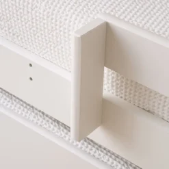 Haus Cama con forma de casa y somier de arrastre para colchón de 90x190 lacada e