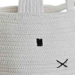 Jalas Panier &agrave; linge 2 ensembles de coton blanc