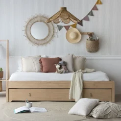 Kumla Lit superposé de couleur naturelle pour matelas de 90