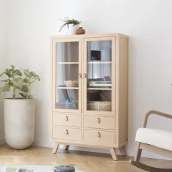 Kumla Vitrine en bois couleur naturelle