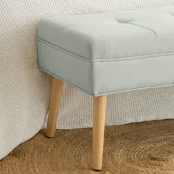 Lean Banc rembourré gris