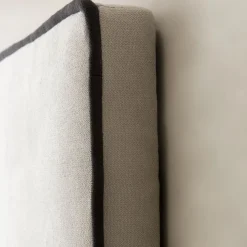 Madary T&ecirc;te de lit rembourrée beige pour lit de 150 et 160