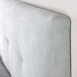 Maira Tête de lit tapissée bleu turquoise pour lit de 150 et 160