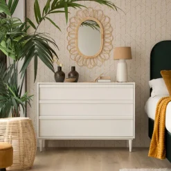 Margot Commode en bois laqué blanc