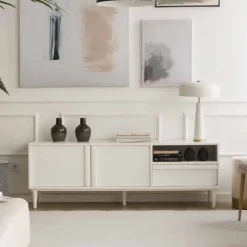 Margot Meuble tv laqué en blanc