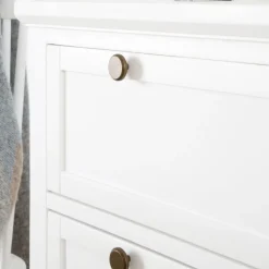 Nantes Commode en bois laqué blanc