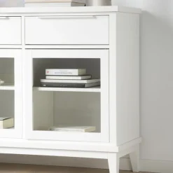 Naroa Buffet laqué en blanc