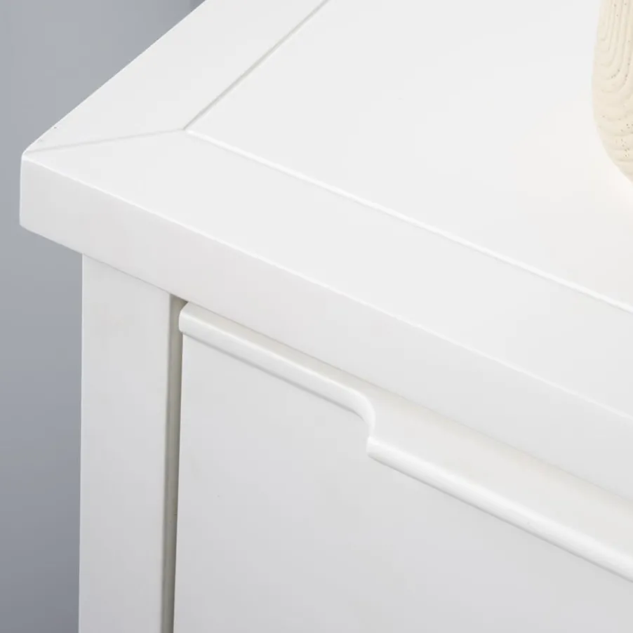 Naroa Buffet laqué en blanc