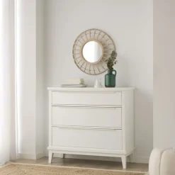 Naroa Confortable laqué en blanc