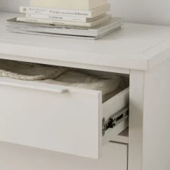 Naroa Confortable laqué en blanc