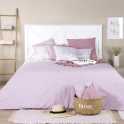 Niza Tête de lit en bois pour lit de 150 et 160 laqué en blanc