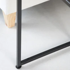 Oslo Ensemble de 2 tables d'appoint en bois et métal