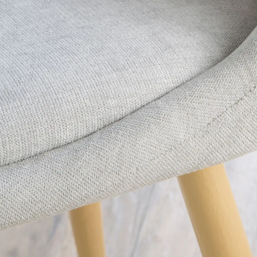 Pack 4 chaises devon rembourrée beige