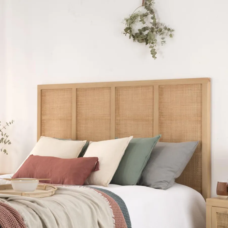 Pandora Tête de lit en bois et rotin pour lit de 150 et 160