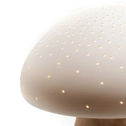 Parra Lampe de table en porcelaine et bois