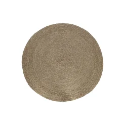 Tapis Rond en fibre naturelle pour salon tuman