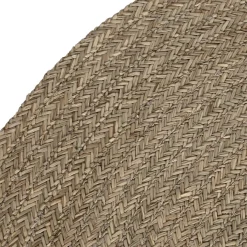 Tapis Rond en fibre naturelle pour salon tuman