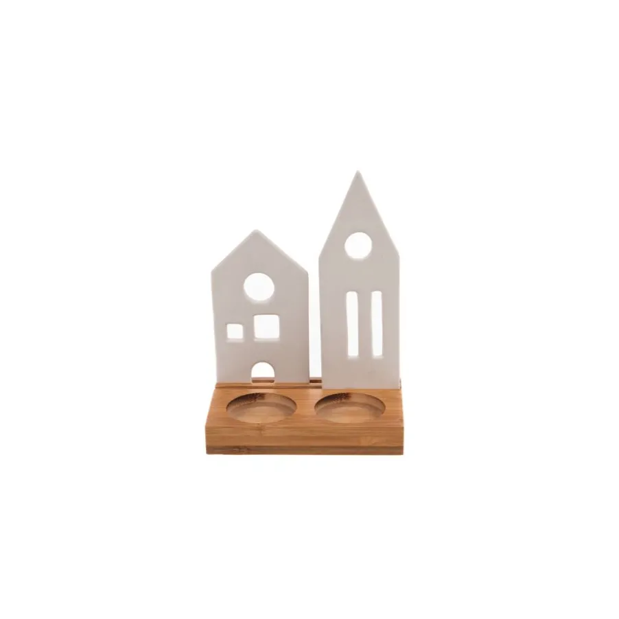 Wante Porta velas pueblo navideño