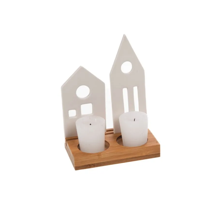 Wante Porta velas pueblo navideño
